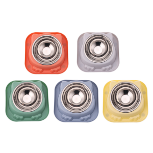 Bát Inox Đơn Chống Kiến Chống Gù Nhựa ABS Siêu Bền Cao Cấp Tiện Ích Cho Thú Cưng - Màu Ngẫu Nhiên