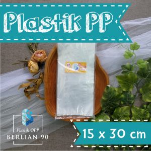 Kantong Plastik PP Bening 15x30 Cm 35 micron 250gr / Plastik  Gula / Plastik Snack Keripik Kanton Bening  15 x 30 Tebal