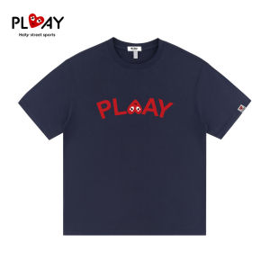 Casual Original PLAY Short-Sleeved T-Shirt Summer New Style Street Wear Letter Print Casual Men Women All-Match Base Shirt