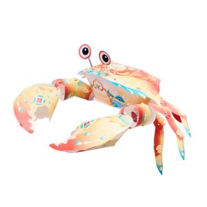 CSQ63 Cartoon New Year Crab Portable Lantern Traditional Chinese Style Spring Festival Luminous Lantern Good Luck Decoration Blessing Children Handheld Lantern Home New Year Gift