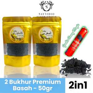 Bukhur Premium 50gr Free Arang Magic | Buhur serbuk basah wangi aromaterapi pengharum ruangan