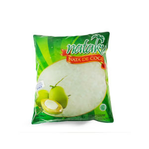 Minuman / Dessert / Makanan Penutup Dietary Fiber Inaco Nata De Coco 1 Kg / 1000 Ml Rasa Vanilla Selasih Jeruk / Orange Selasih Strawberry / Stroberi Nataku Kara