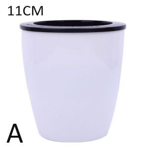 FORESTRY Round Resin Garden Supply Office  Decoration Flower Pots Planter Plants Basket Home Decor