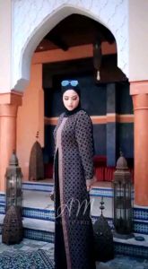 gamis semi abaya motif terbaru kekinian edisi am 04  by anne marie bin amore by ruby