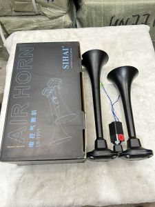 Còi hơi kèn hơi Sihai hàng cao cấp dành cho ô tô có bình hơi. ĐIện 12v và 24v (1 bộ)