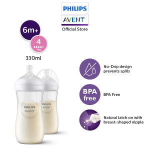 PHILIPS AVENT Natural Response Baby Bottle 330ml 2PK- SCY906/02