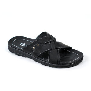 Sandal Slide Pria Bahan Kulit Working W-02 Sandal kasual pria dewasa Sandal Selop