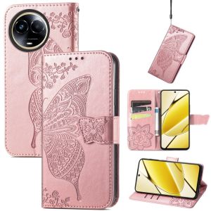 360° Casing for Realme 11 4G 5G Realme11 Pro Plus 11Pro 11X 5G 2023 Phone Case Wallet Butterfly Embossing Flip Leather Back Cover