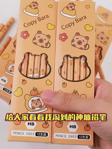 12 Pcs Cartoon Pencils Pencils Capybara Pencils Multifunctional Pencils Writing Pencils School Pencils for Students