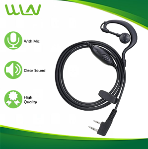 Wln Original 2-Pin Earpiece For Walkie Talkie Two Way Radio