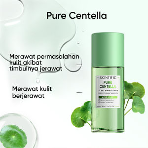 SKINTIFIC Pure Centella Acne Calming Toner 80ml Controls Oil For Redness Itchiness Acne Skin