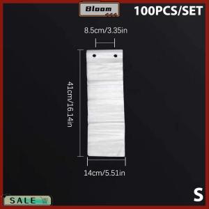 Follow Get New[Bloom Z] ถุงร่มแบบใช้แล้วทิ้ง100ชิ้นที่คลุมร่มพลาสติกใสกันน้ำสำหรับโรงแรมล็อบบี้ทางเข้าประตูกระเป๋าร่ม