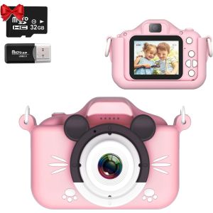 Kids Camera 1080P Kids Digital Camera with 32GB TF CardUnicorn Camera  for Boys Girls Age 3-8 (Pink)