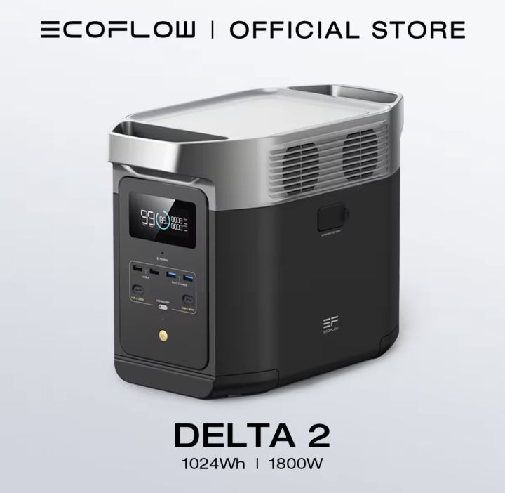 ECOFLOW DELTA 2 220V Portable Power Station 1024Wh LiFePO4 Battery Fast ...