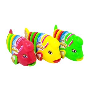 Mainan anak ikan berjalan Mainan ikan bergerak dan menggoyang ekor Clockwork rocking fish //mainan Ikan Putar Geal Geol Mainan Unik Lucu//mainan anak //mainan murah