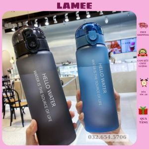 Bình nhựa đựng nước thể thao cao cấp Hello Water dung tích 780ML tiện ích
