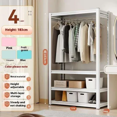 Open Steel Shelves Clothes and Hats Racks Storage Racks Wardrobe Organiser Wardrobe Cabinet Cupboard Clothes Cabinet Storage Cabinet