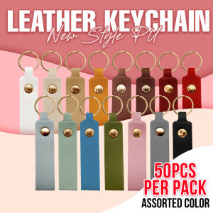 SaleZone -  New Style PU Leather Keychain – Compact Fashion Key Accessory (50PCS) Random Colors