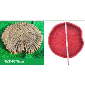 Cement Imitation Tree Stump Step Stone Cement Mold Wooden Pile Courtyard Garden Wood Grain Step Stone Fake Tree Pile Mold