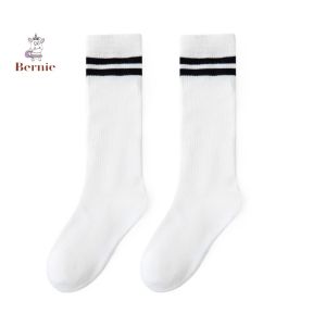 Tất vớ đùi dài sọc thu đông màu trắng đen bé gái cao ngang đầu gối phong cách hàn quốc 1 đến 6 tuổi BERNIE KIDS