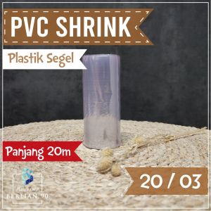 Plastik Segel 20 Cm x 20 Meter Plastik PVC Shrink Segel Plastik Segel Botol . Plastik Sealer Botol