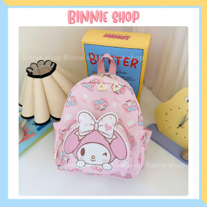 Balo mẫu giáo hoạt hình cho bé gái trai 1-5T Túi đi học siêu nhẹ Kuromi Kitty Melody dễ thương BINNIE SHOP PK2043