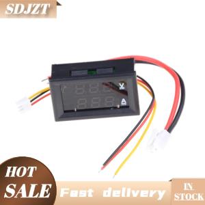 SDJZT DC 100V 10A Voltmeter Ammeter Blue + Red LED Dual Digital Volt Amp Meter Gauge