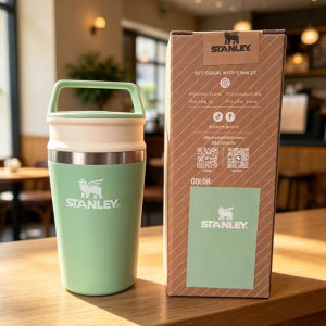 Stanleys new handle coffee cup 304 Stainless steel insulated cup portable for car use with a double lid