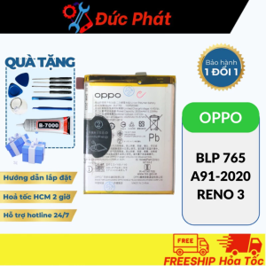 PIN OPPO BLP 765 (Tặng keo dán & bộ sửa)