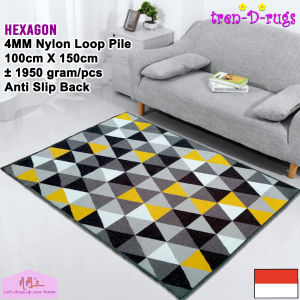 Tren-D-rugs Karpet sweden scandinavian permadani modern bulu alas lantai kamar tidur ruang tamu dekorasi rumah anti slip murah halus 100 cm x 150 cm - NMs