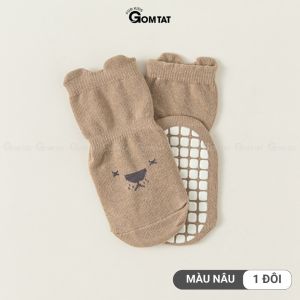 Tất trẻ em hình thú chống trượt ngã GOMTAT vớ trẻ em có đệm silicon chống trơn trượt an toàn cho bé tập đi - YIQ-BC001-1DOI