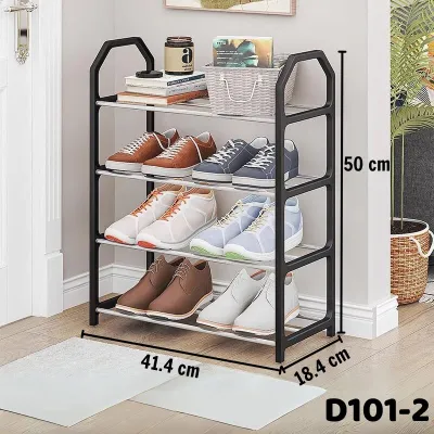 Kệ để giày dép 4 tầng kệ giày khung INOX chắc chắn phong cách hiện đại giá rẻ