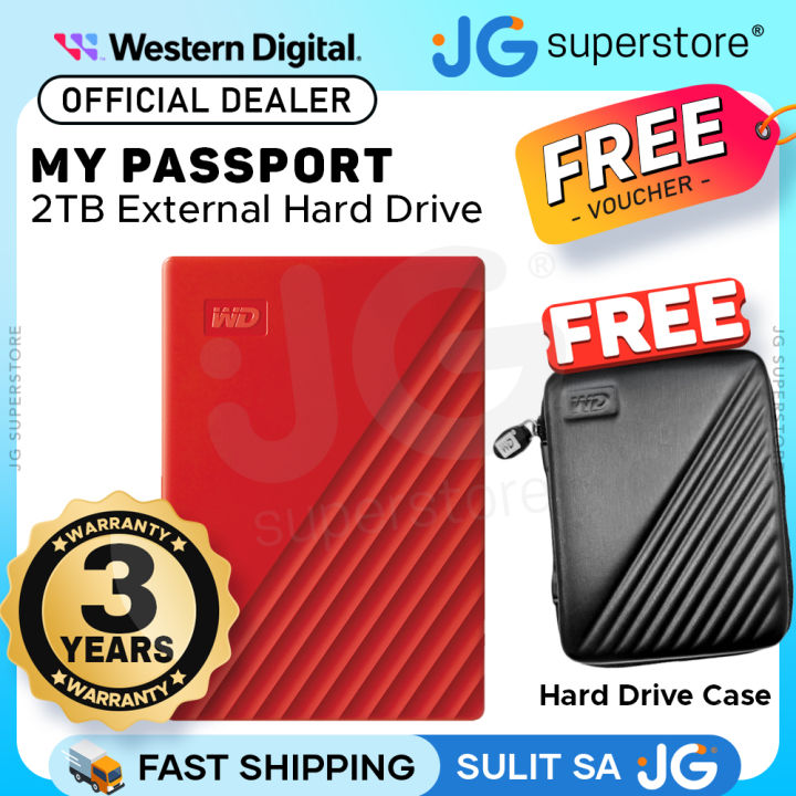 Western Digital WD My Passport Slim External HDD Storage 1TB 2TB
