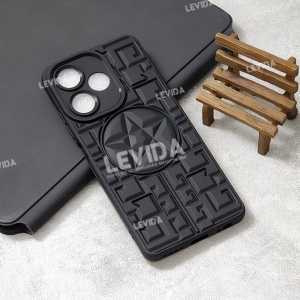 Case 3D Star Case motif Black softcase Infinix Hot 30