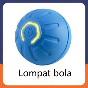 Mainan anjing kucing Bola Listrik Bergulir Cerdas Hewan Peliharaan Bola mainan hewan peliharaan