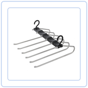 【Pure Care】 Magic Multi-Layer Pants Hanger Hanging Pants Scarf Jeans Trousers Multifunctional Folding Storage Rack