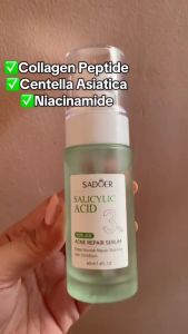 SADOER 3% Salicylic Acid Acne Treatment Serum Pimple Remover Anti Acne Marks Oil Control 40ml