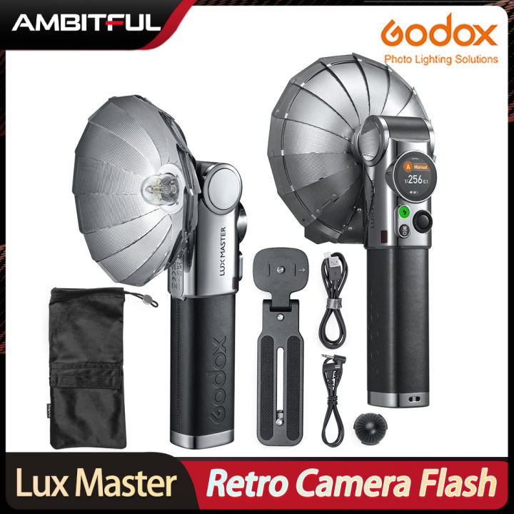 Godox LUX Elf Retro Camera Flash - GN6 Speedlight With Built-in Battery - Compatible With Canon Nikon Sony Fujifilm