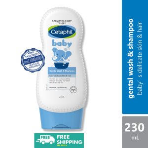 Cetaphil Baby Gentle Wash & Shampoo 230ml | Body wash/For body and hair/Tear free formula/Suitable for newborn