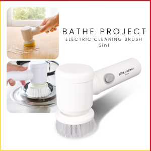 PROMO TERBARU Magic Brush Sikat Pembersih Elektrik Kamar Mandi/Toilet/Dapur/Karpet Cleaning Brush Sikat Multifungsih 5in1 Tahan Air