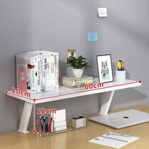 Desktop Organizer Rack Dual Screen Computer Elevation Bracket Monitor Support Holder Base Platform Desktop Storage
