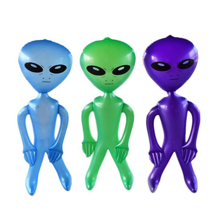 Alien Decorations Vivid Inflate Alien Toys Inflatable Figures Halloween ...