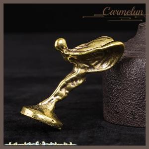 [Carmelun] Mini Trophy Đồng bức tượng nhỏ đồ trang trí cổ điển ít người đàn ông vàng tượng văn phòng Máy tính để bàn trang trí nội thất