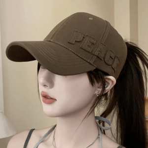 GONOVO Kính chắn gió cong Mũ bóng chày thêu chữ Có thể điều chỉnh Kích thước đầu lớn Mũ mềm Thời thượng Chống nắng Mũ snapback Tất cả các mùa