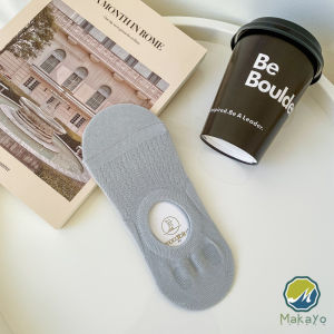 Makayo ถุงเท้าผู้หญิง วัสดุผ้าฝ้ายแท้ ซับเหงื่อดี สําหรับสุภาพสตรี Boat socks
