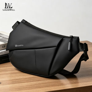 LouisWill Mens Chest Bag Waterproof Shoulder Bag Outdoor Sports Bag Large Capacity Running Bag Casual Bag Cross Body Bag Outdoor Cycling Bag Travel Bag