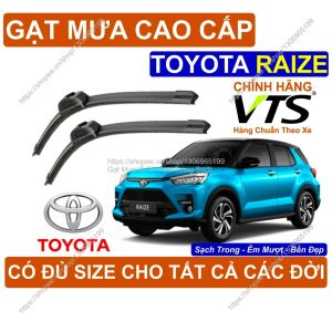 Gạt Mưa Kính Lái Cao Cấp Toyota Raize Cặp G.ạt Mưa Kính Lái Toyota Raize Có Đ.ủ Size Cho Các Đời Xe Toyota Raize