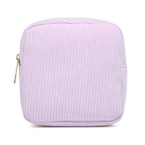 Vải nhung makuep túi ví nhỏ thời trang màu trơn dây kéo mỹ phẩm lưu trữ Organizer vệ sinh cá nhân trường hợp đối với phụ nữ