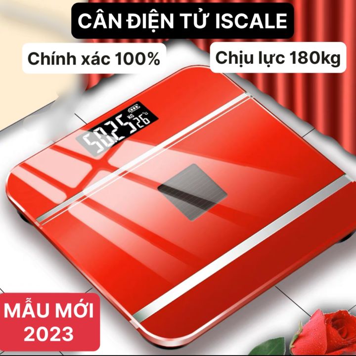 CÂN ĐIỆN TỬ CÂN SỨC KHỎE ISCALE 180KG PHIÊN BẢN MỚI 2023 SIÊU CHUẨN ĐO ...