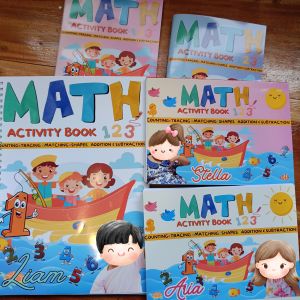 Mathematics Activity Book For Kids 1 Year - 7 Years Old Counting Tracing Matching Shapes Addition and Subtraction